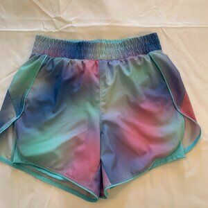 Avia lined workout shorts size medium pink, green,blue